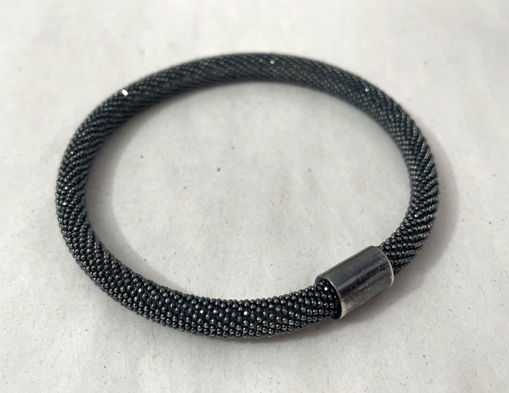Milor Italy 925 Sterling Silver Mesh Bracelet 15g Magnetic Clasp